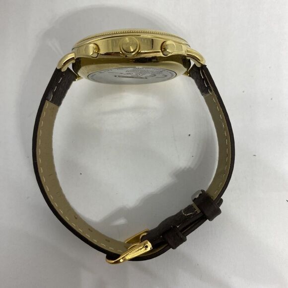 Fossil FTW1201 Women's Brown Leather Silver Analog Dial Hybrid Smartwatch XX797 - Picture 11 of 12